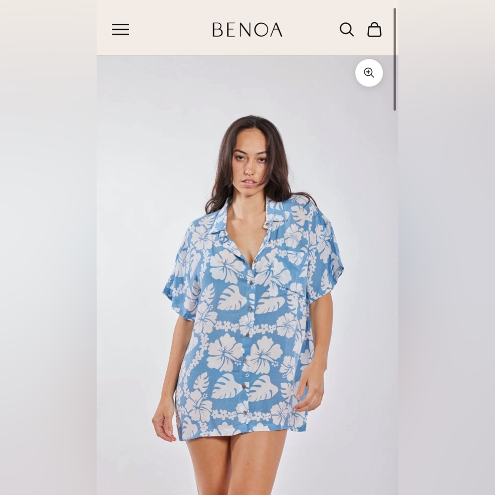 Benoa Blue Hawaii Coverup(Dress Shirt)